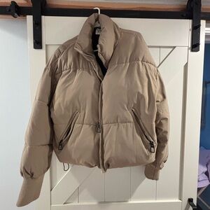 Princess Polly Beige Puffer Jacket